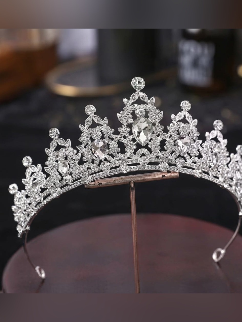 Stunning Crystal Crown - Silver Rhinestone Crown